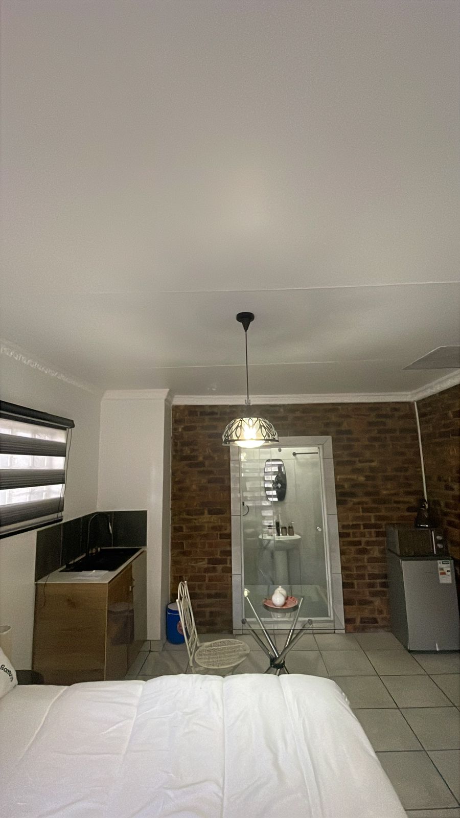Kitchenette and bedroom view